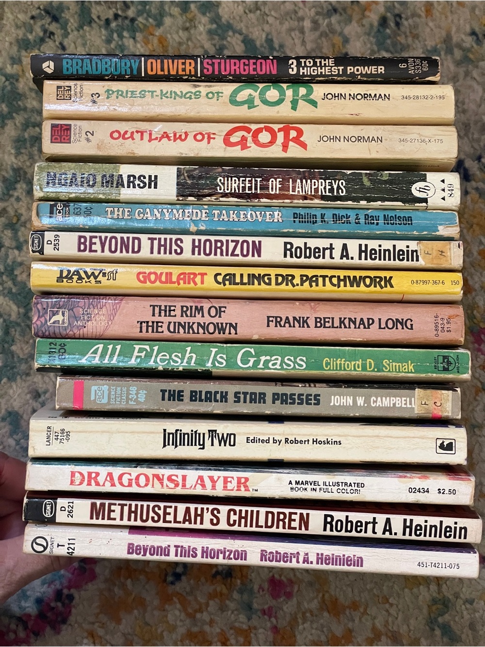 Lot of 14 Vintage Science Fiction Paperback Books